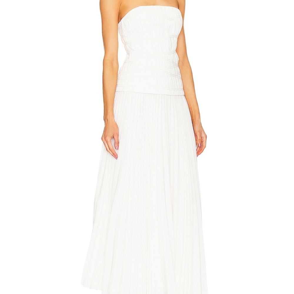 Acler Bristol Midi Dress in Ivory